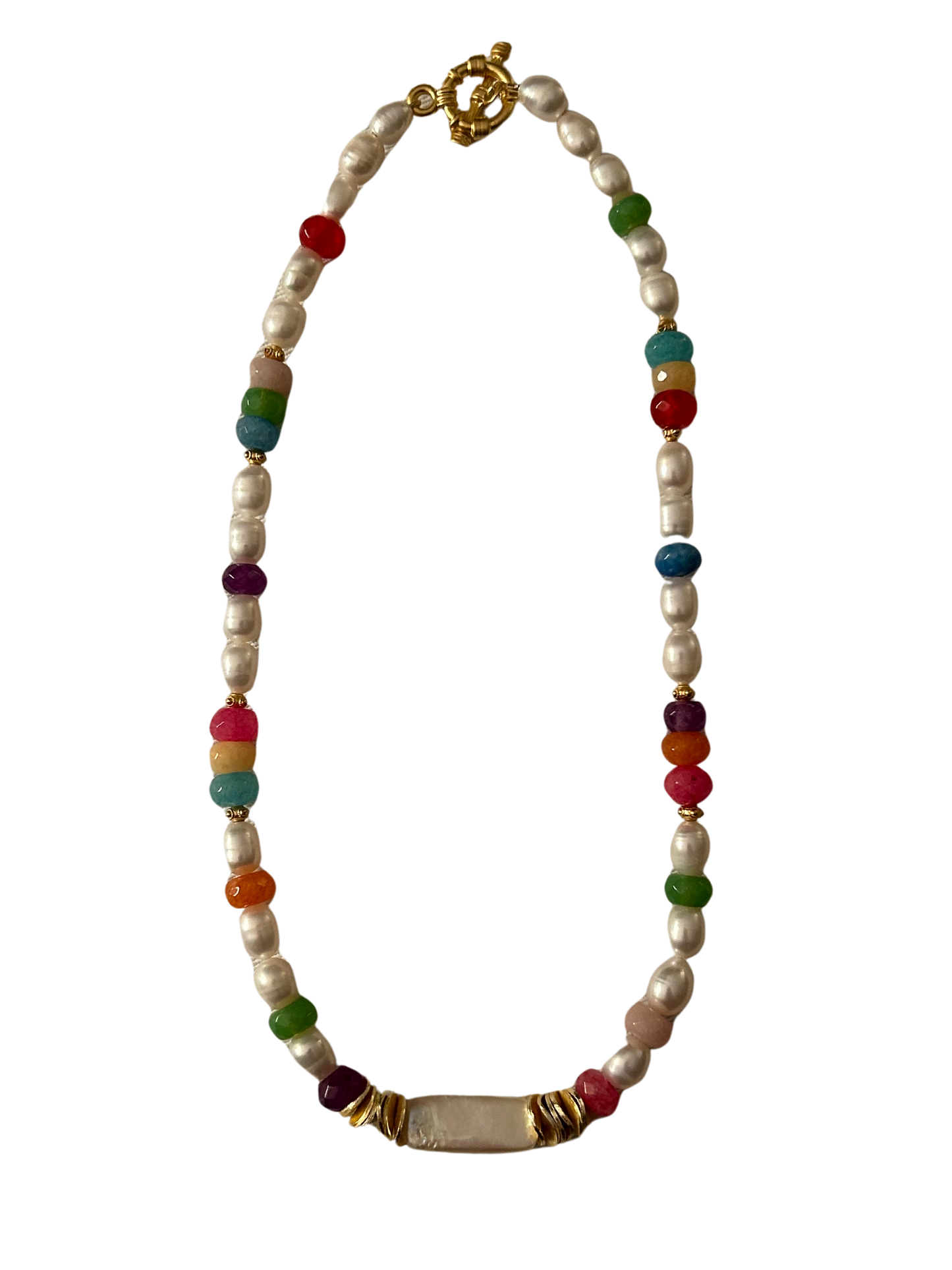 Pearl and Gemstone Necklace