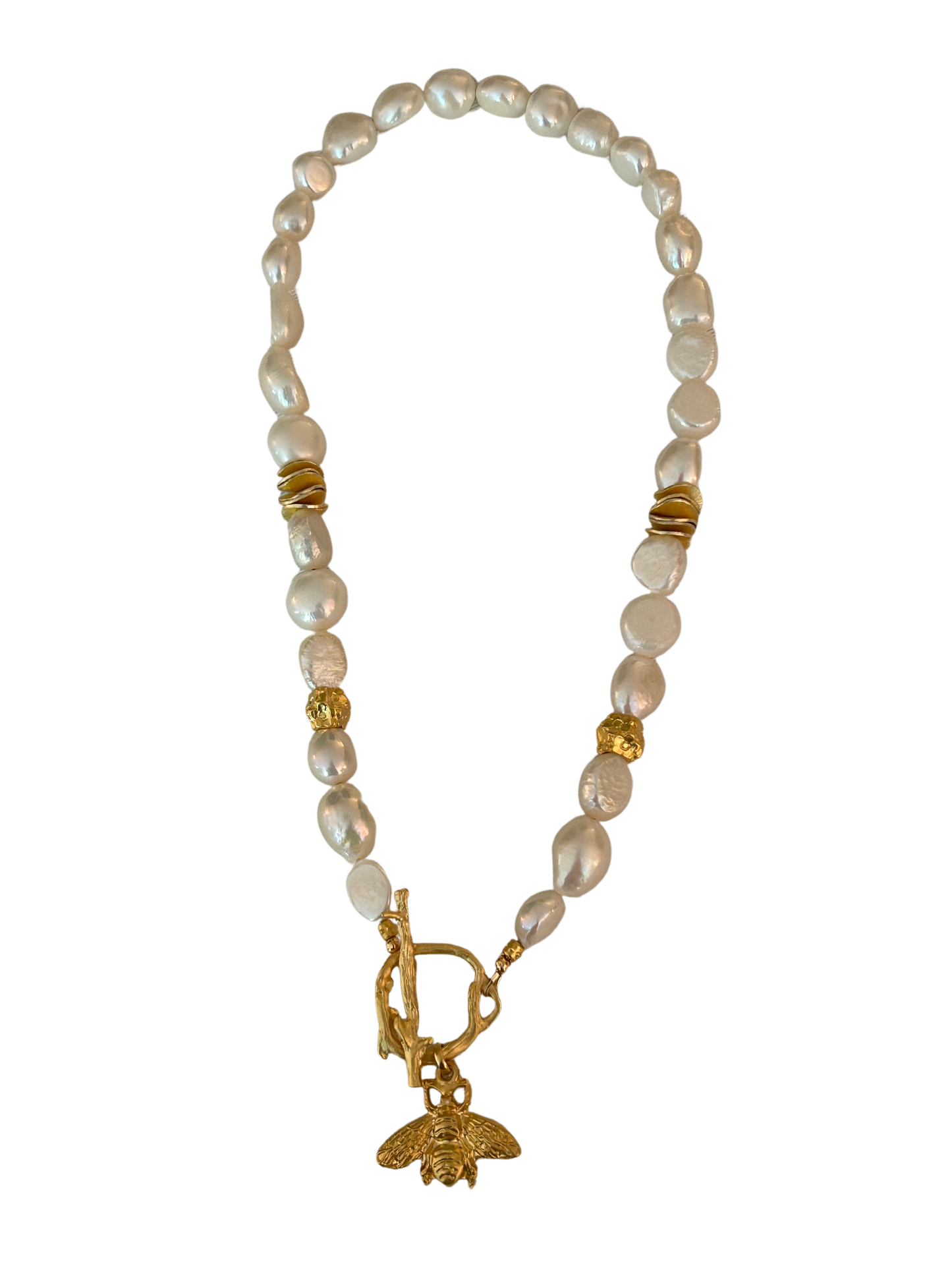 Bee Happy Pearl Necklace